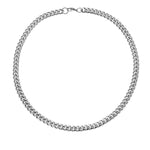 Load image into Gallery viewer, Heavy Cuban Link Chain Necklace for Men and Women, Thick Stainless Steel Statement Jewelry, 8mm Wide Adjustable Curb Chain Necklace 18 to 28 Inches