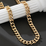 Load image into Gallery viewer, Chunky Cuban Link Curb Chain Necklace for Women Men Dainty 18K Gold Silver Tone Choker Thick Trendy Statement Diamond Cut Punk Hip Hop Cuban Chain Jewelry Gifts Unisex Size 5mm/9mm/13mm/16mm