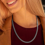 Load image into Gallery viewer, Heavy Cuban Link Chain Necklace for Men and Women, Thick Stainless Steel Statement Jewelry, 8mm Wide Adjustable Curb Chain Necklace 18 to 28 Inches