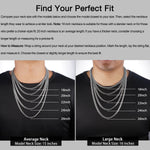 Load image into Gallery viewer, Silver Chain Necklace for Men, 3.5mm Cuban Link Chain for Men Women Stainless Steel Chain Sturdy Men's Chain Necklaces 18 Inch