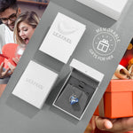 Load image into Gallery viewer, Leafael Necklaces for Women, Infinity Love Birthstone Heart Pendant with Light Sapphire Blue Crystal for March December, Birthday Jewelry Gifts for Her, Mom, and Wife, Silver Plated, 18 + 2 inch Chain