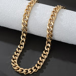 Load image into Gallery viewer, Chunky Cuban Link Curb Chain Necklace for Women Men Dainty 18K Gold Silver Tone Choker Thick Trendy Statement Diamond Cut Punk Hip Hop Cuban Chain Jewelry Gifts Unisex Size 5mm/9mm/13mm/16mm
