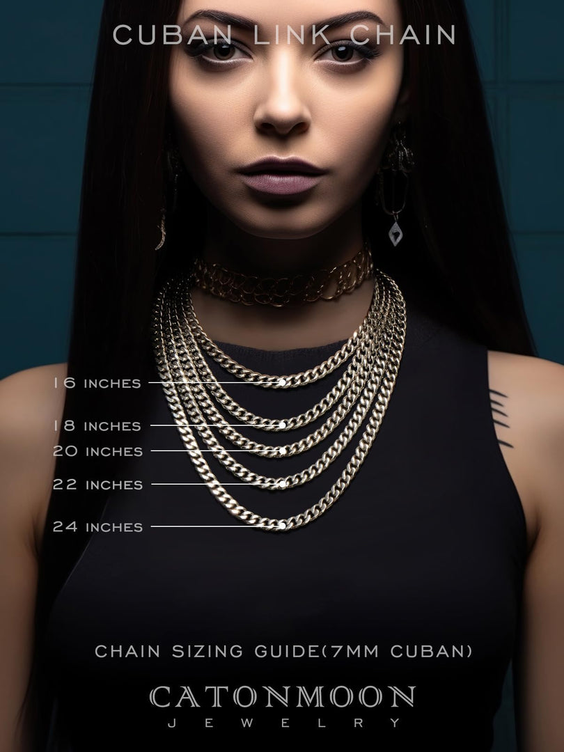 catonmoon Silver Chains for Men 18 Inch 925 Sterling Silver Chain 7mm Stainless Steel Necklace for Him Cuban Chains for Women Necklace for Men Gifts for Boyfriend Birthday Gift for Son