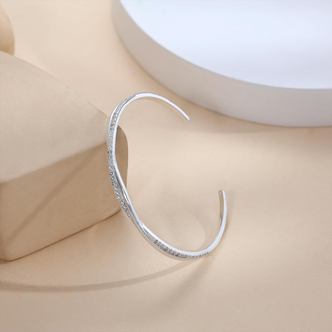 Bracelet for Women,Dainty Link Layer Stacking Bracelet String Gold/Silver Bracelet for Women,Fashion Jewelry | Party Gift,Silver-Plated/14k Gold-Plated