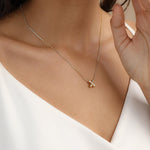 Load image into Gallery viewer, Bubble Initial Necklaces Dainty Gold Letter Necklace 14K Gold Plated Cute Name Choker Necklaces for Women Trendy Gold Personalized Jewelry Gift for Women
