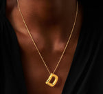 Load image into Gallery viewer, Bubble Letter Necklace for Women, Silver Plated Balloon Initial Letter Pendant Necklace Dainty Charm Initial Necklaces for Women Trendy Chunky Custom Name Necklace Silver Jewelry

